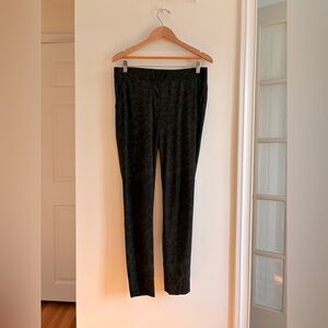 Black Printed Slim Leg Pants